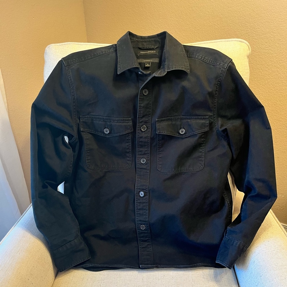 Banana Republic Utility Shirt - Size Small - Black